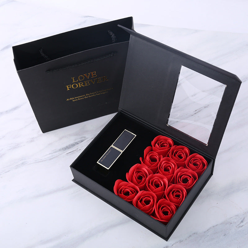 Necklace And Rose Gift Set