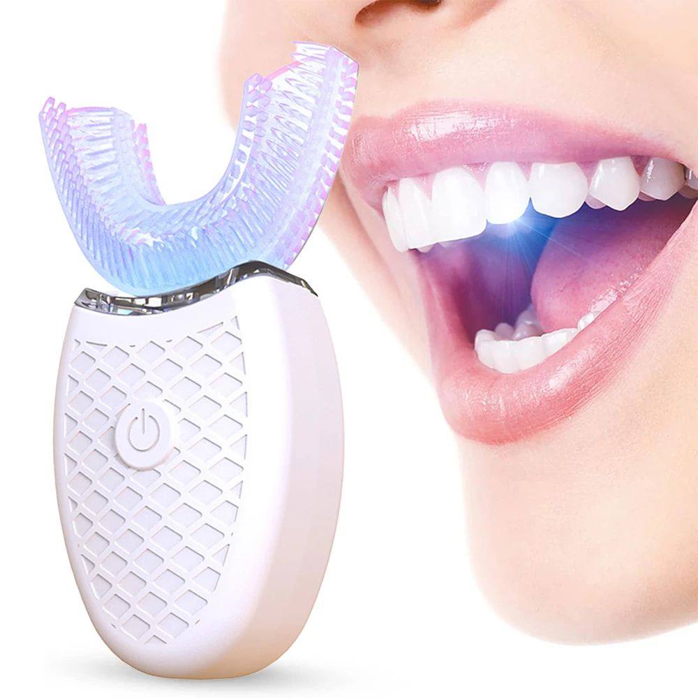 U-shaped smart silicone head electric toothbrush