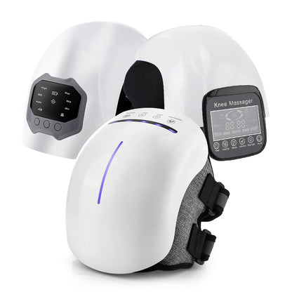 Wireless Knee Massager Electric Heating Kneepad Red Light Knee Care Vibration Massage Hot Compress Airbag Wrap Leg Relaxation